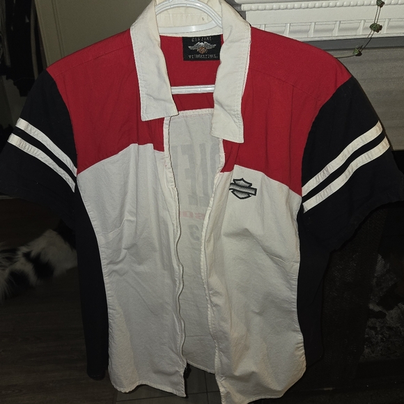 Ladies Harley Davidson zip up shirts - Picture 6 of 7